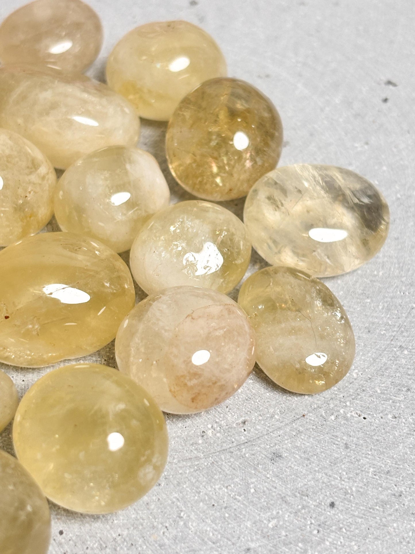 Citrin Trommelsteine Natürliche Edelsteine in 2 Größen | Energie & Positivität