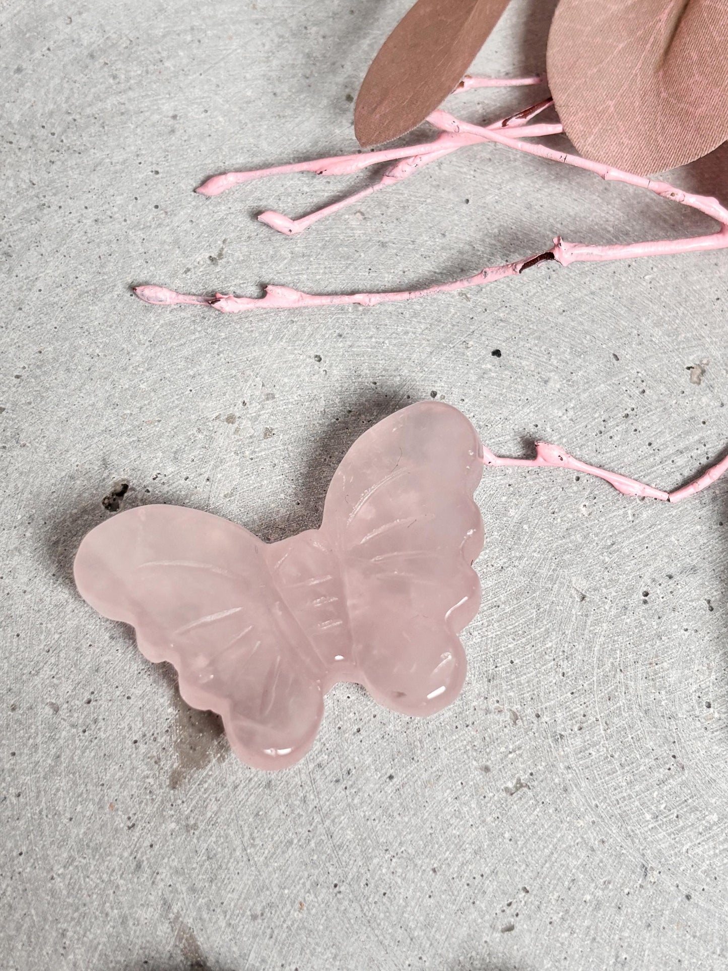 Deko Schmetterling aus Kristall Edelstein Figur, Geschenk & Dekoration (ca. 3x4 cm)