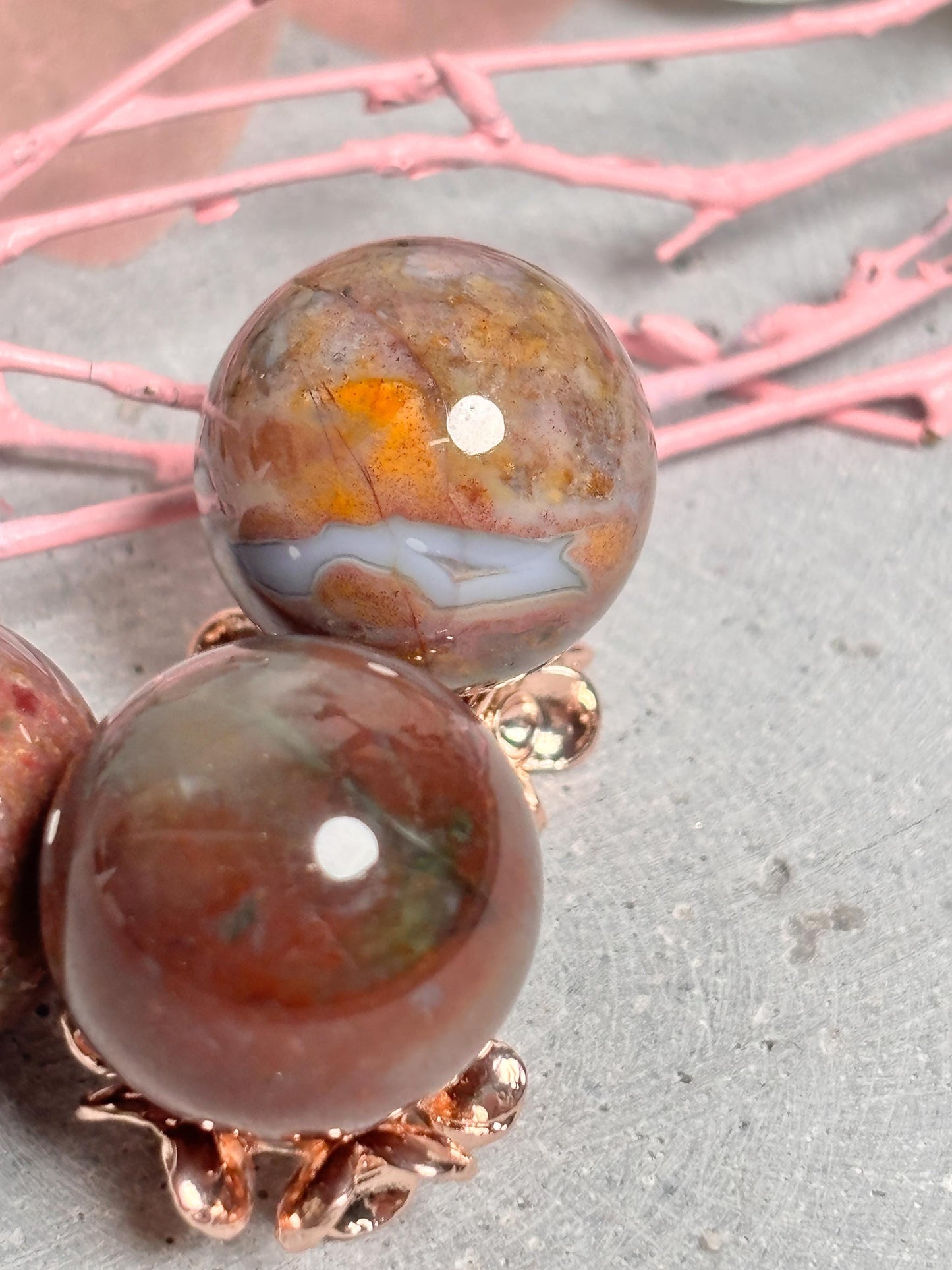Kleine Ocean Jaspis Kristallkugeln, 2 cm, Edelstein Kugeln für Dekoration, Heilsteine, Spirituelle Kristalle, Deko Kugeln