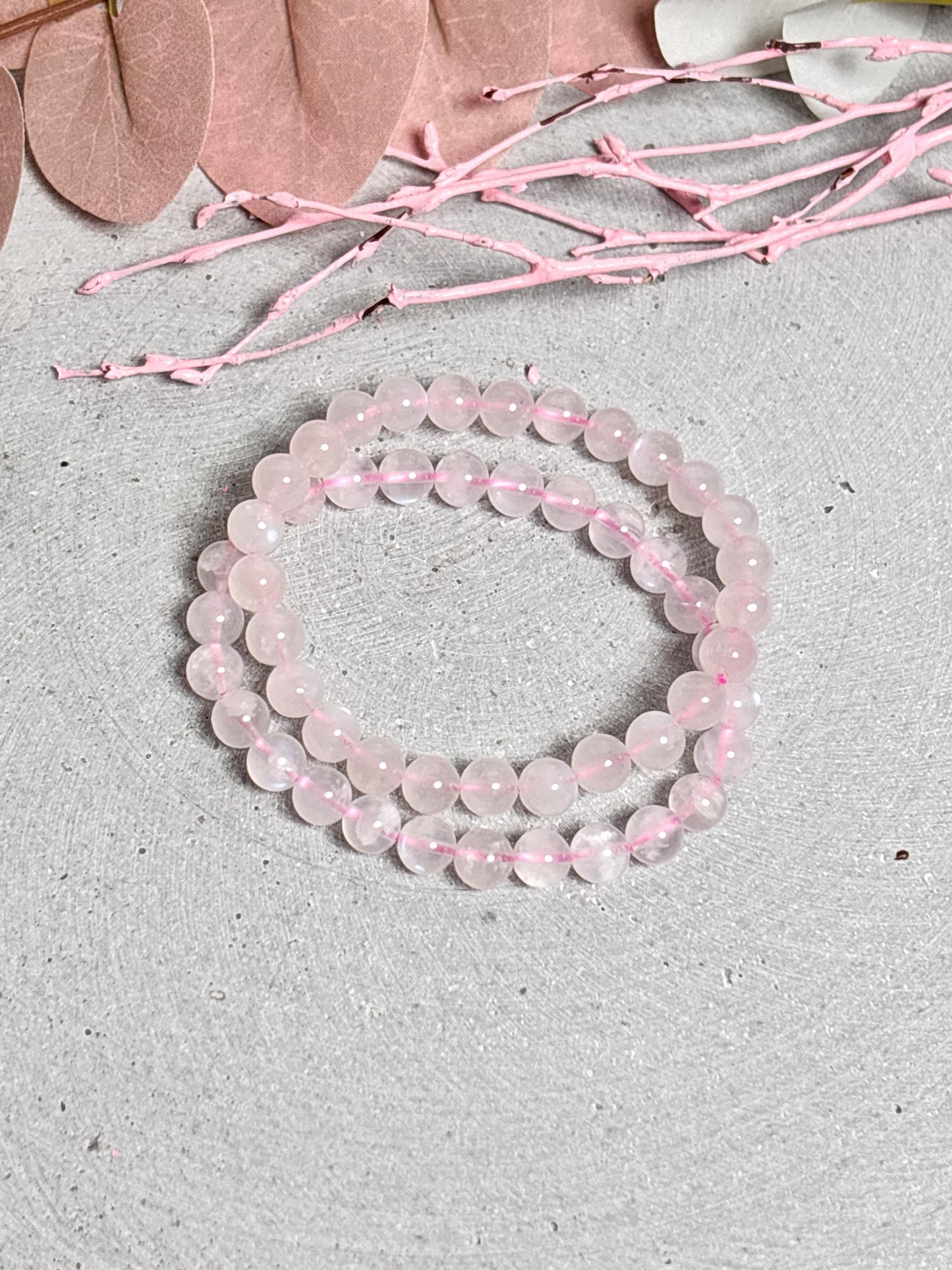 Rosa Mondstein Perlenarmband 7mm seltener Edelstein mit tollem Flash Naturstein Schmuck