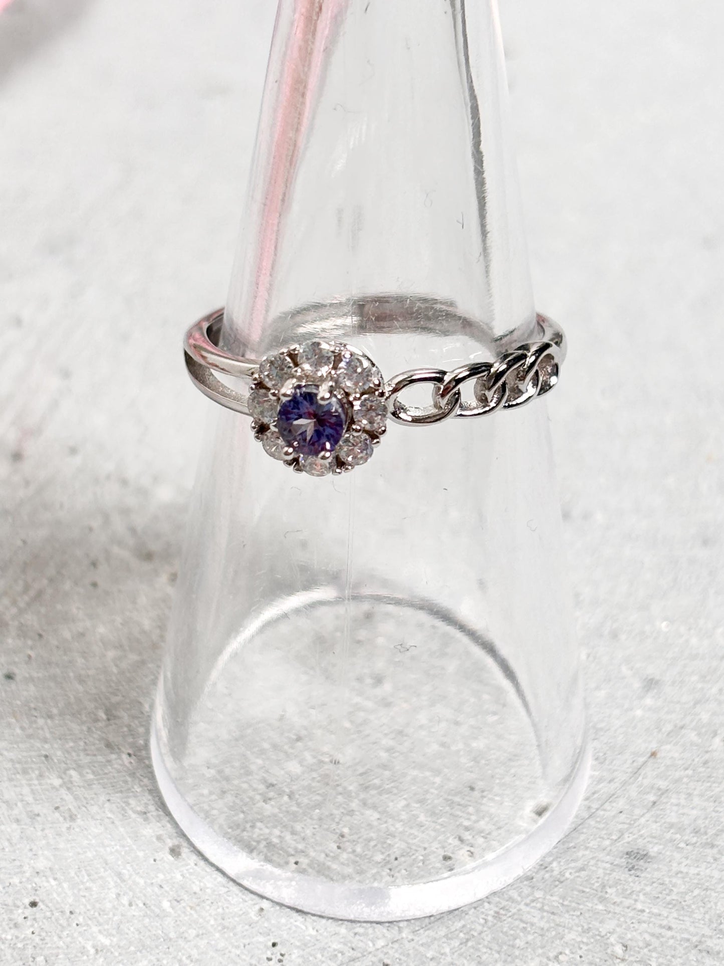 925 Silberring mit Kyanit | Verstellbarer Ring | Blaues Edelstein Schmuckstück
