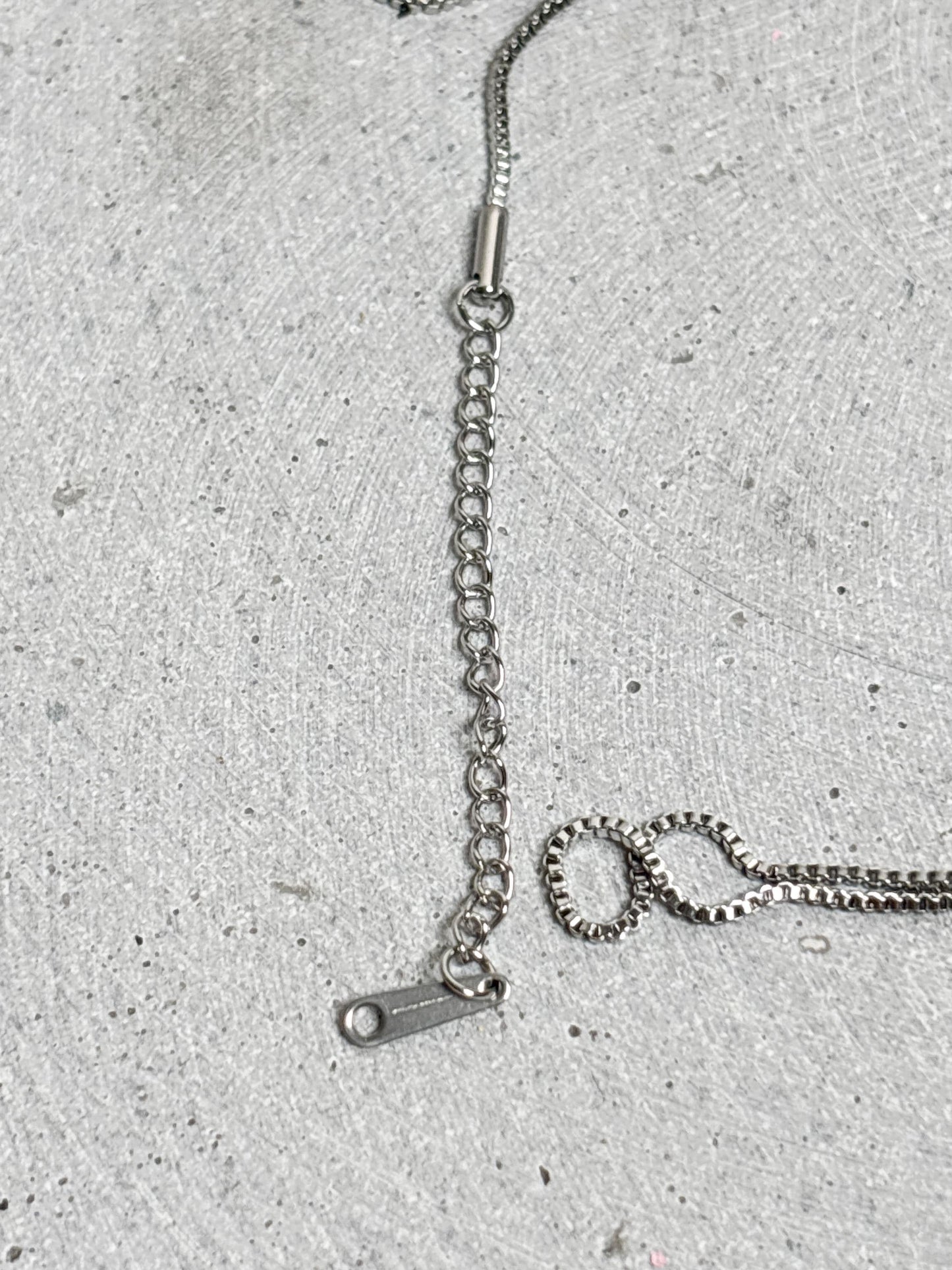 Edelstahlkette Boxstyle Silber | 50 cm + 5 cm Verlängerung Kette Edelstahl Silberfarben | Box Chain Necklace