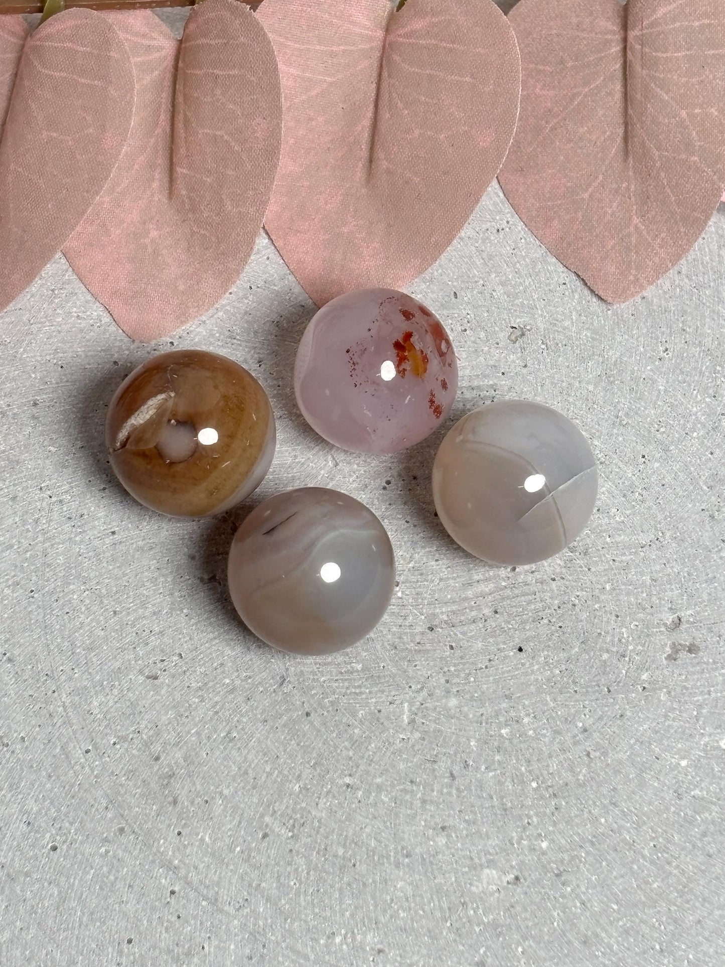 Mini Achat Kugel 2 cm | Polierter Edelstein | Verschiedene Farben | Deko & Heilstein