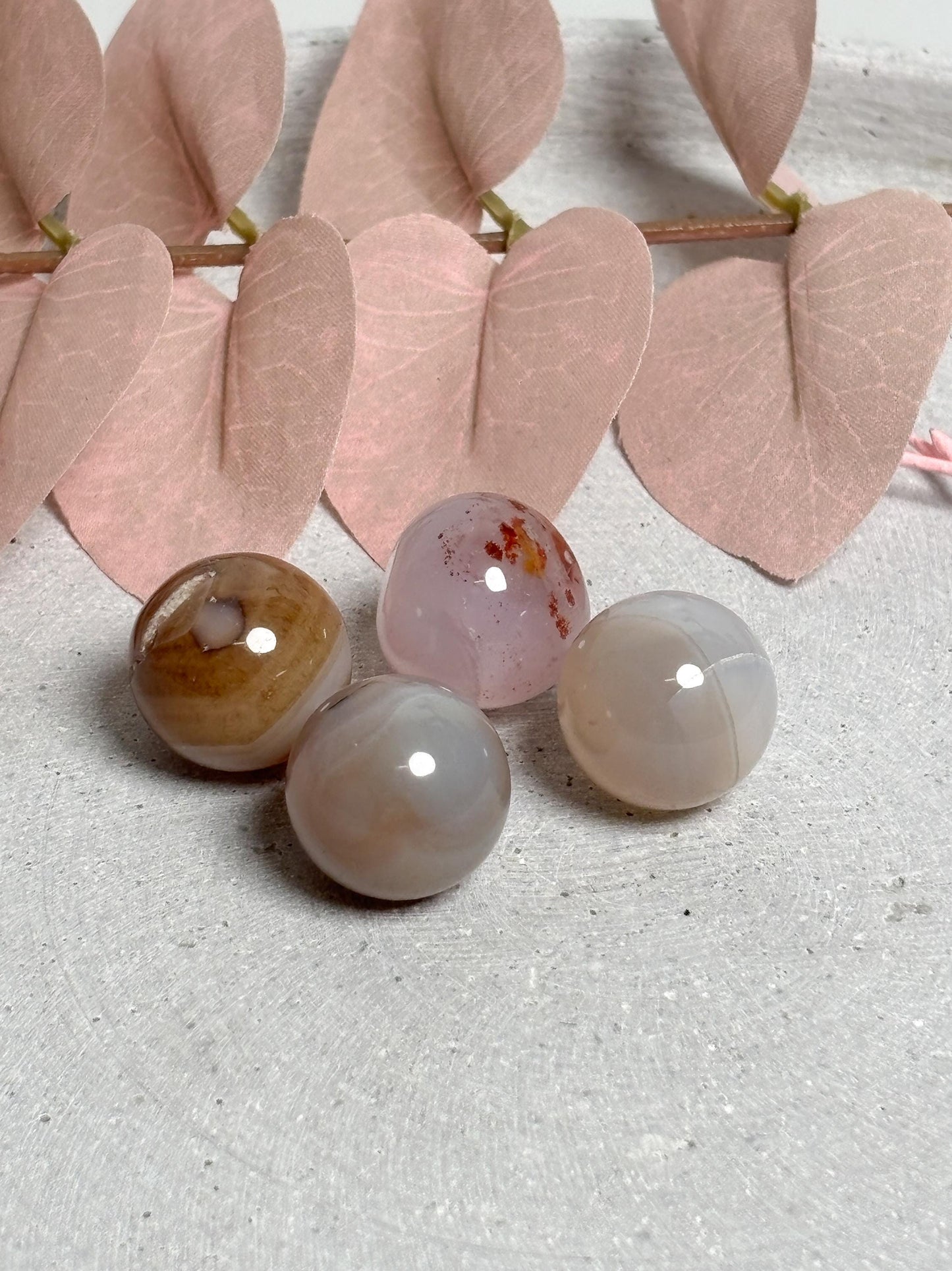 Mini Achat Kugel 2 cm | Polierter Edelstein | Verschiedene Farben | Deko & Heilstein
