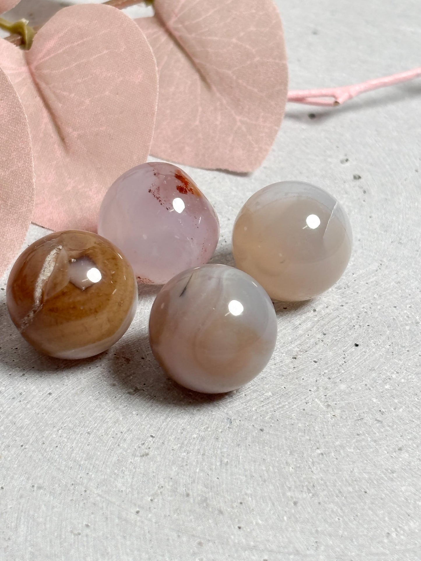 Mini Achat Kugel 2 cm | Polierter Edelstein | Verschiedene Farben | Deko & Heilstein