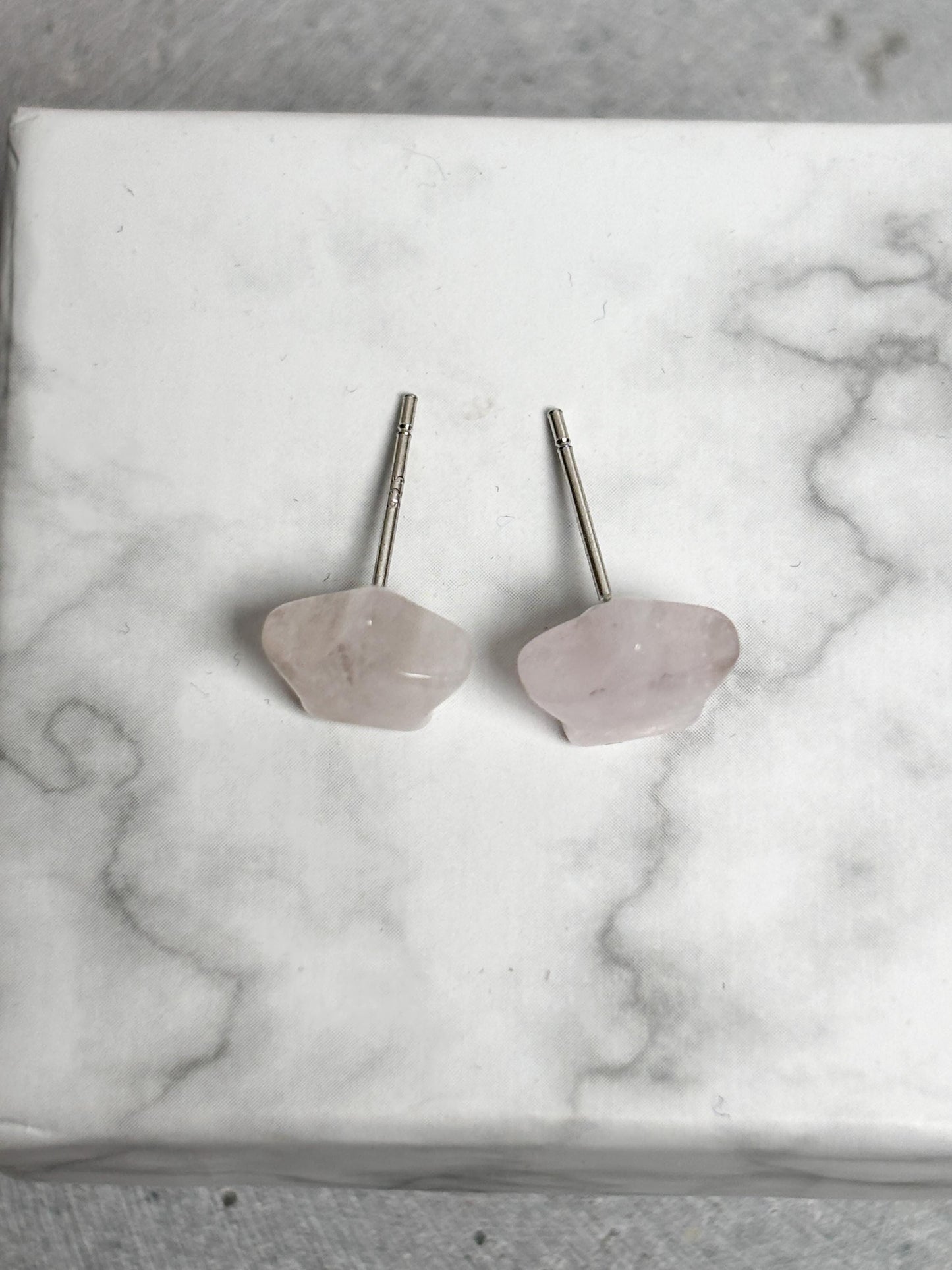 Morganit Stern Ohrstecker rosa 925 Silber Nadel, zarte Damen Ohrringe, Edelstein Schmuck, Boho Ohrschmuck, Geschenkidee