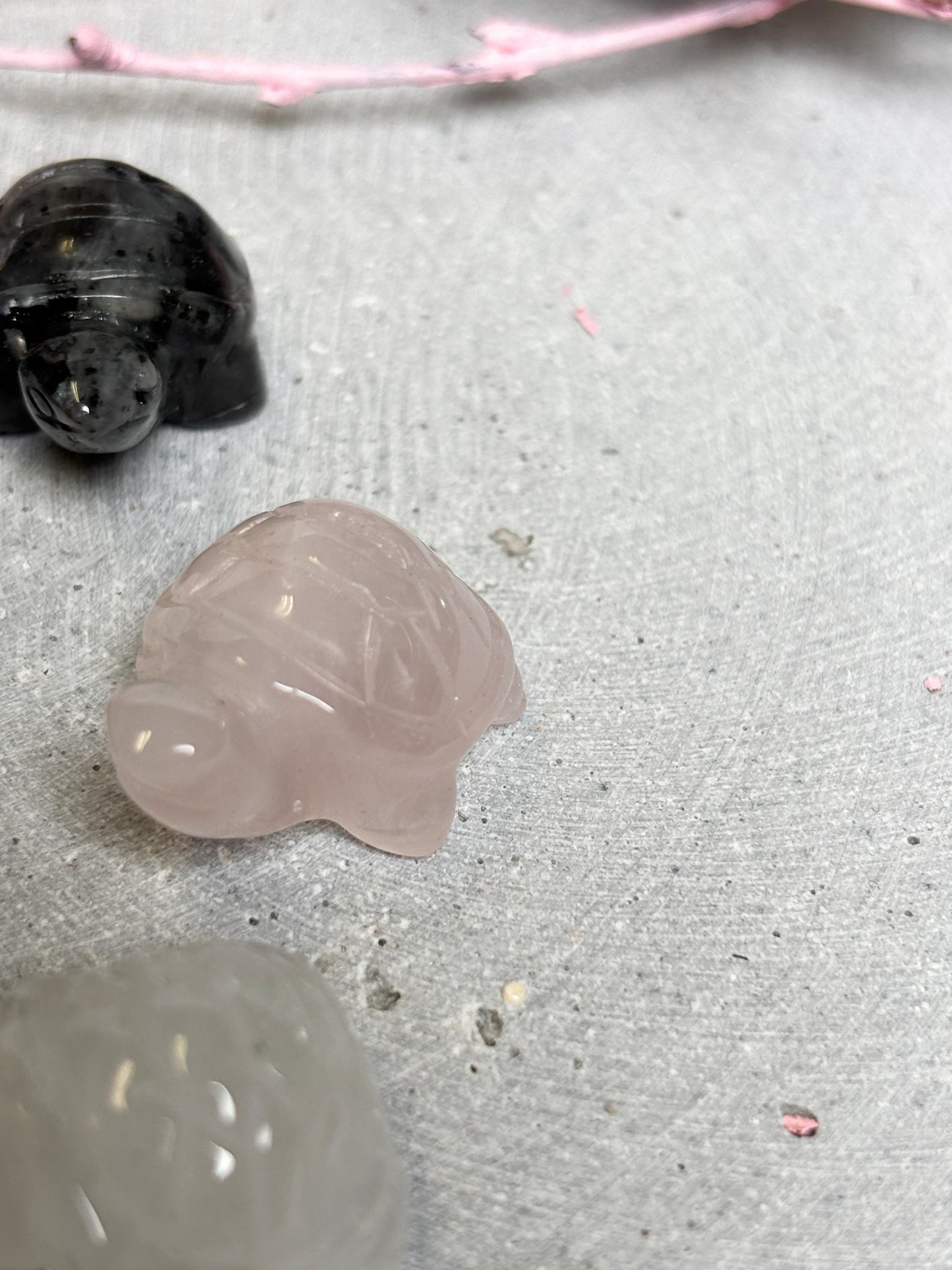 Schildkröte aus Edelstein Kleine Kristallfigur aus verschiedenen Steinen Deko & Geschenkidee Edelstein Schildkröten Mini-Carving
