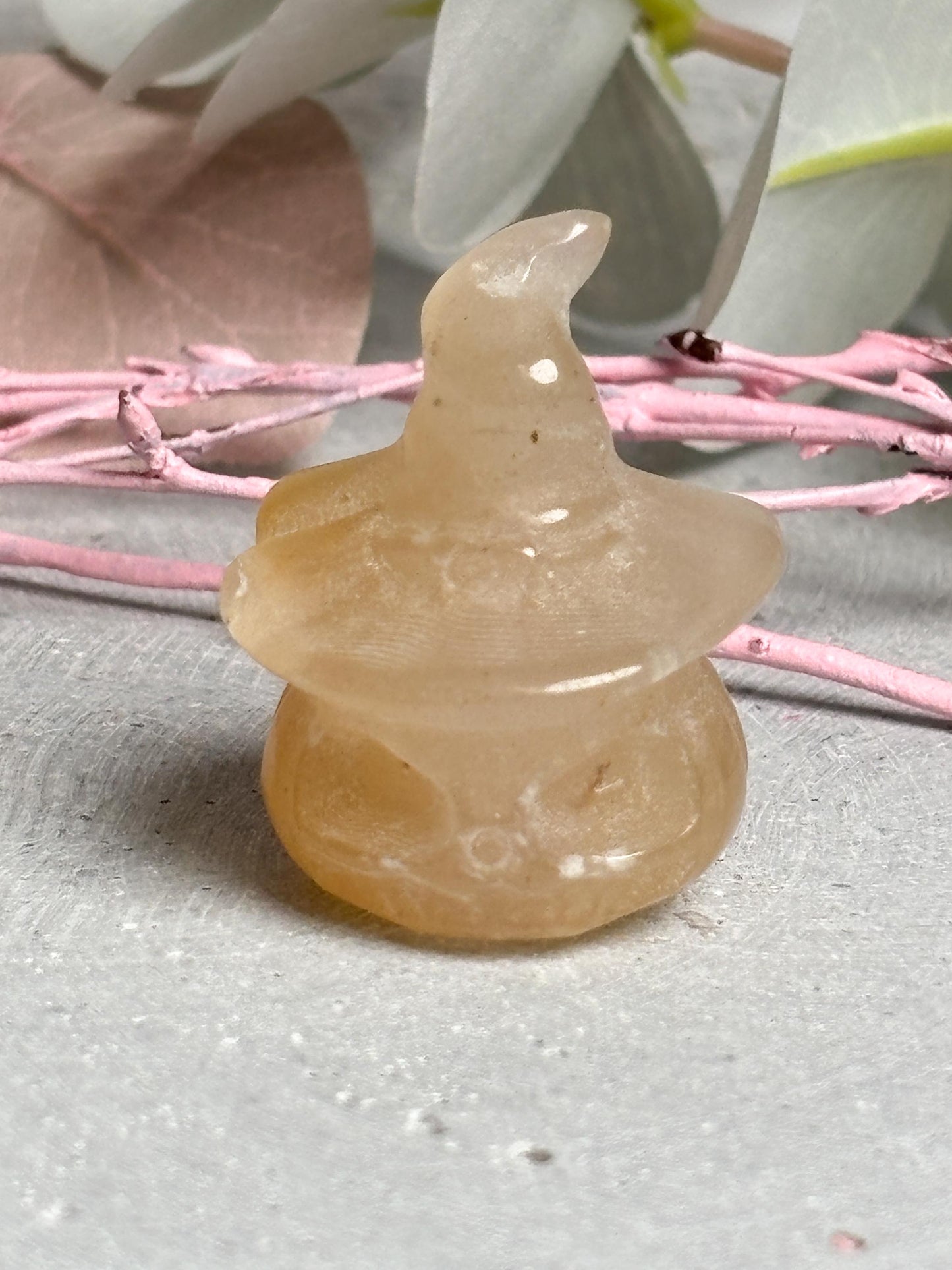 Kristall Kürbisse ca. 3,3 cm aus Edelstein Herbstdeko Naturstein Kürbis Figuren Halloween Deko