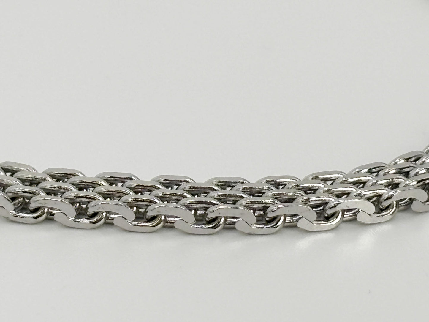 Edelstahl Armband Herren 6mm breit 21cm Länge klassisches Gliederarmband unisex