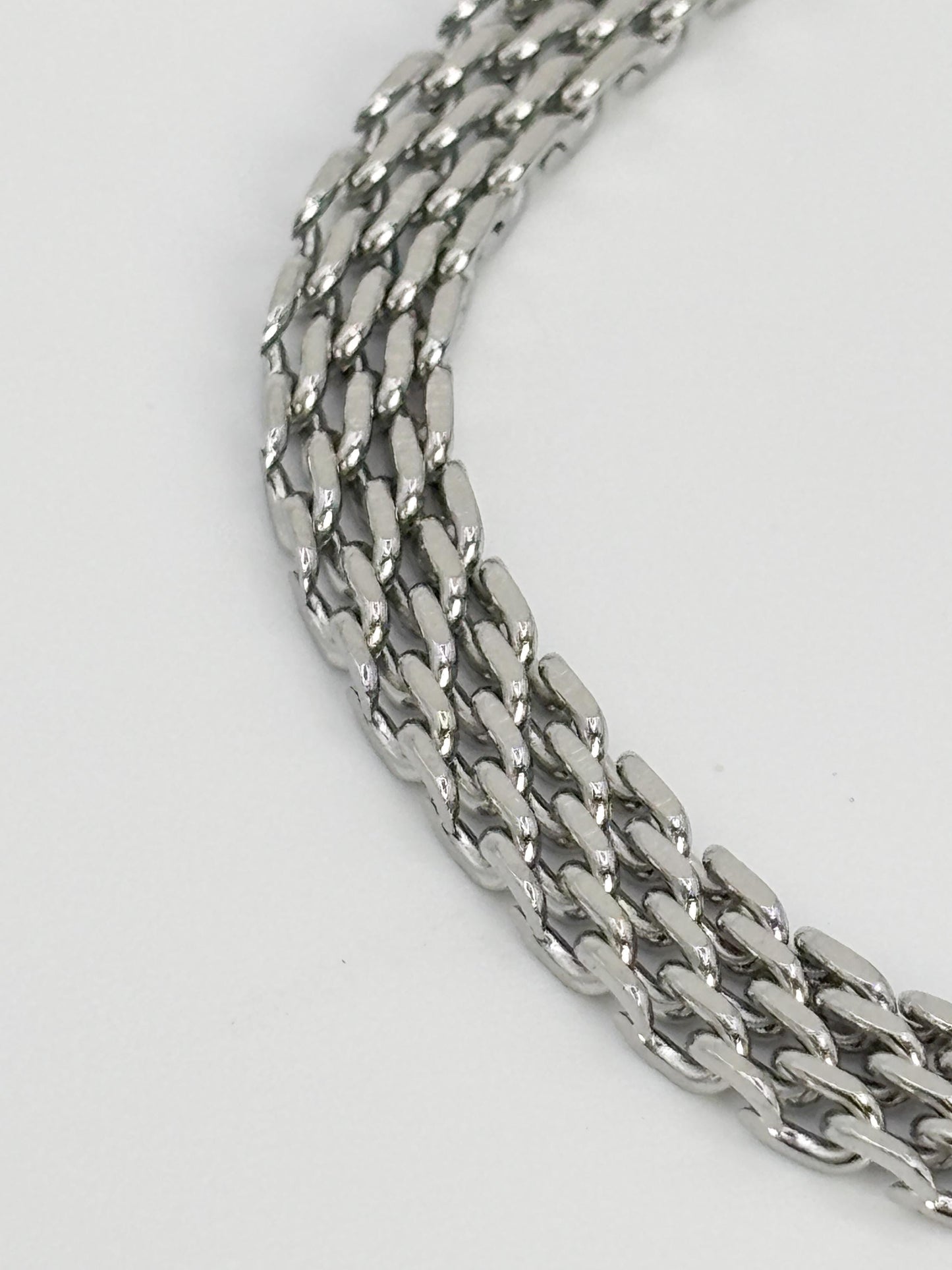 Edelstahl Armband Herren 6mm breit 21cm Länge klassisches Gliederarmband unisex