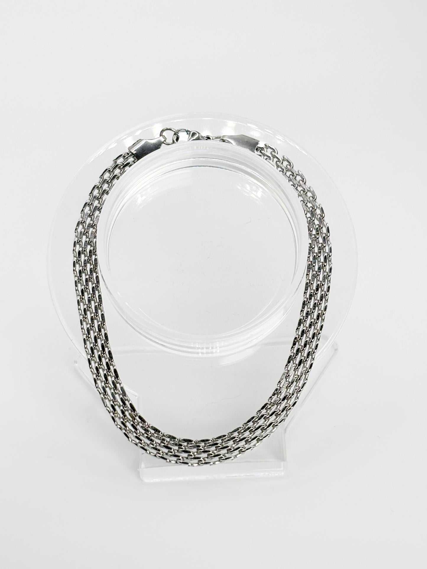 Edelstahl Armband Herren 6mm breit 21cm Länge klassisches Gliederarmband unisex