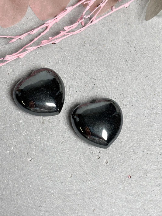 Terra Hertz Kristall Herz  Edelstein ca. 3 cm, poliertes Herz, Energiestein für Vitalität & Klarheit