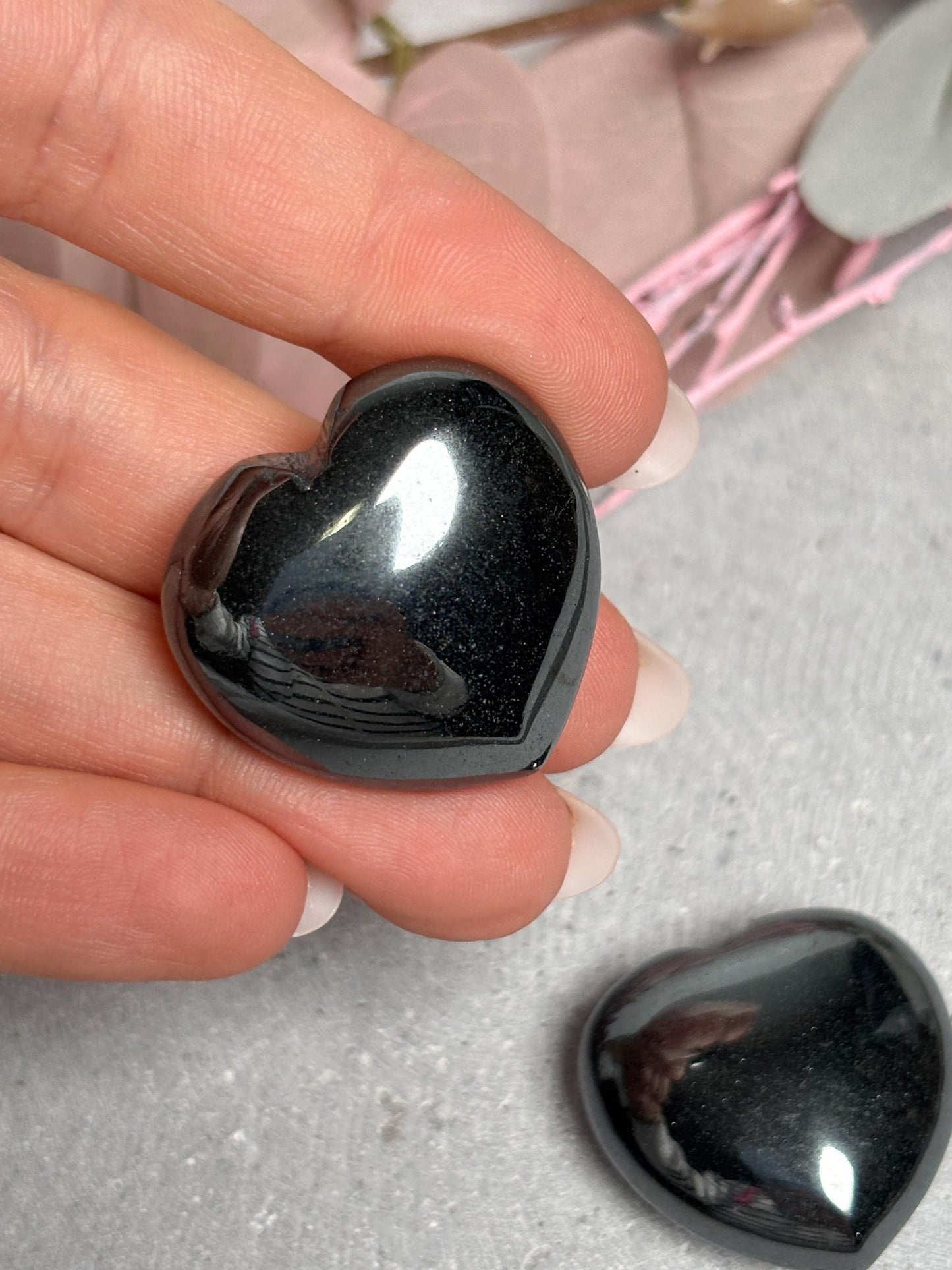 Terra Hertz Kristall Herz Edelstein ca. 3 cm, poliertes Herz, Energiestein für Vitalität & Klarheit