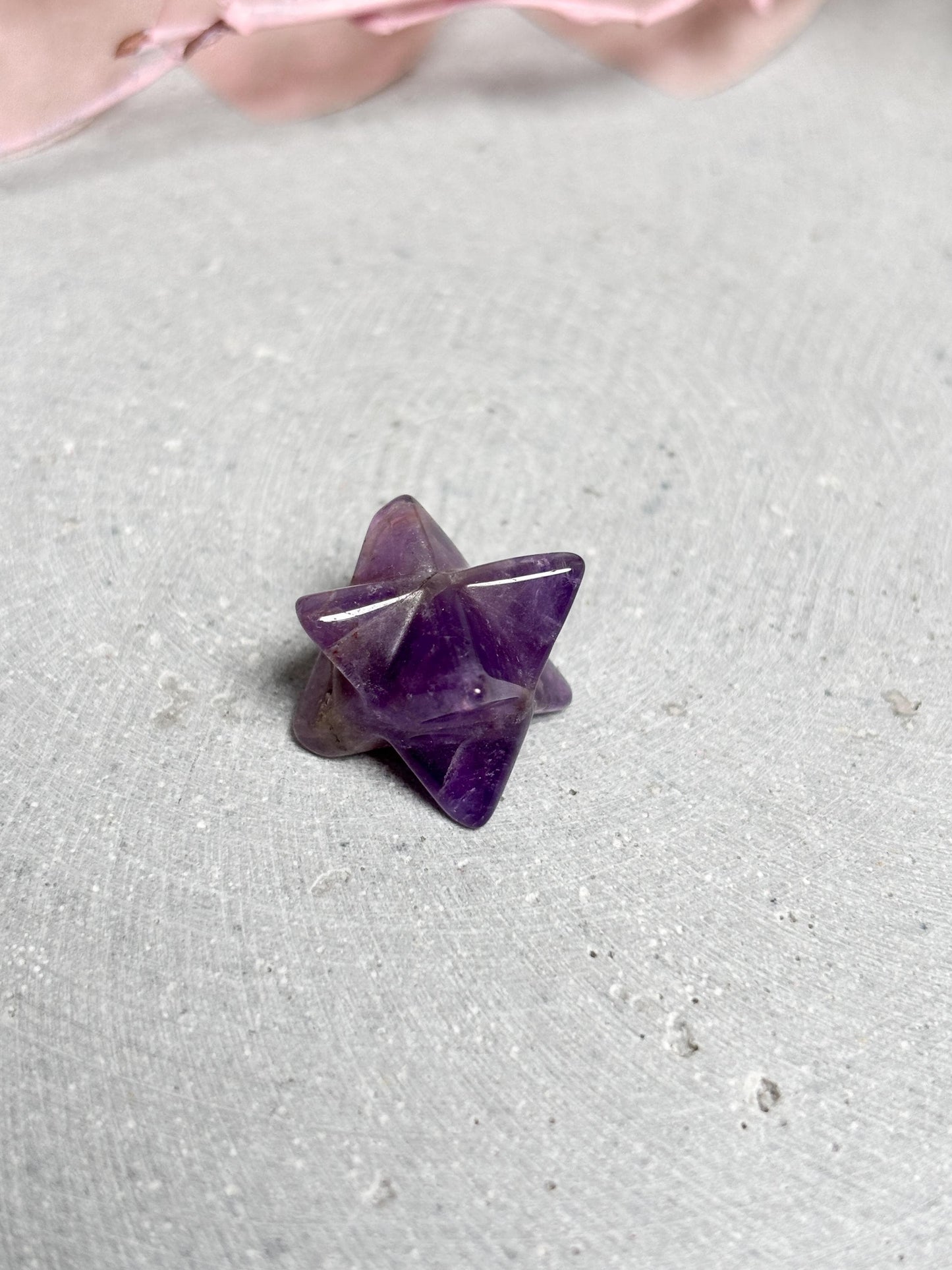 Kleine Merkaba ca. 1,3 cm Kristall Stern aus verschiedenen Edelsteinen, Meditation, Energiearbeit, Spiritual Deko