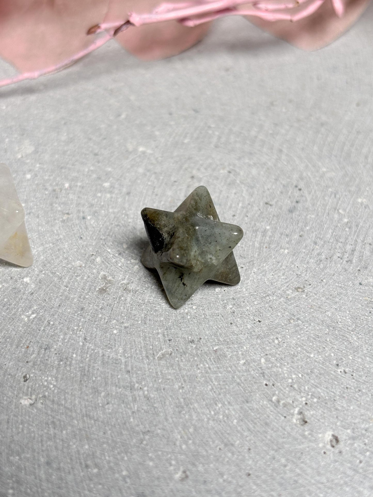 Kleine Merkaba ca. 1,3 cm Kristall Stern aus verschiedenen Edelsteinen, Meditation, Energiearbeit, Spiritual Deko