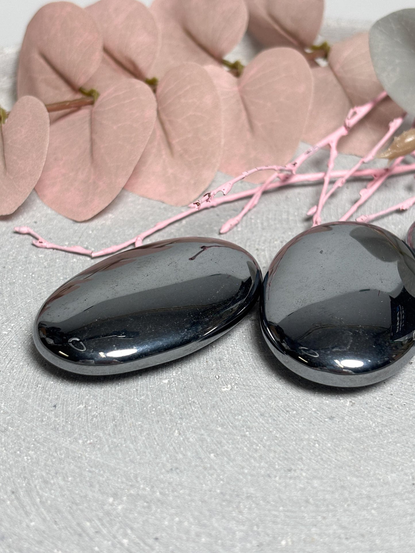 Terra Hertz Palmstone 5,6 cm Handschmeichler, energetischer Kristall Stein, glatter Edelstein, Massage Stein, Healing Crystal