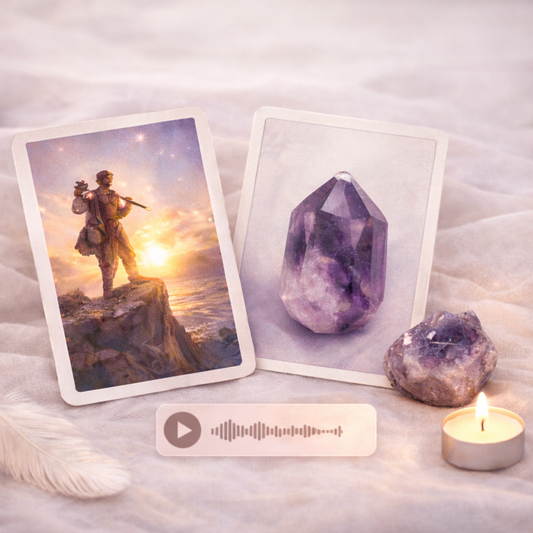 Seelenkompass – Persönliche Sprachbotschaft mit Tarot & Kristallkarte