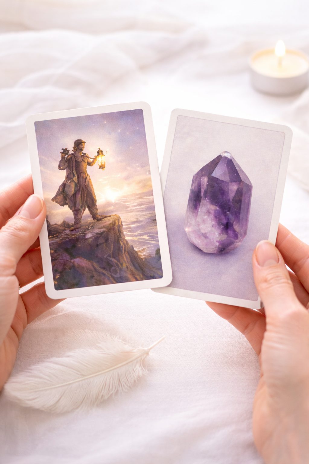 Seelenkompass – Persönliche Sprachbotschaft mit Tarot & Kristallkarte