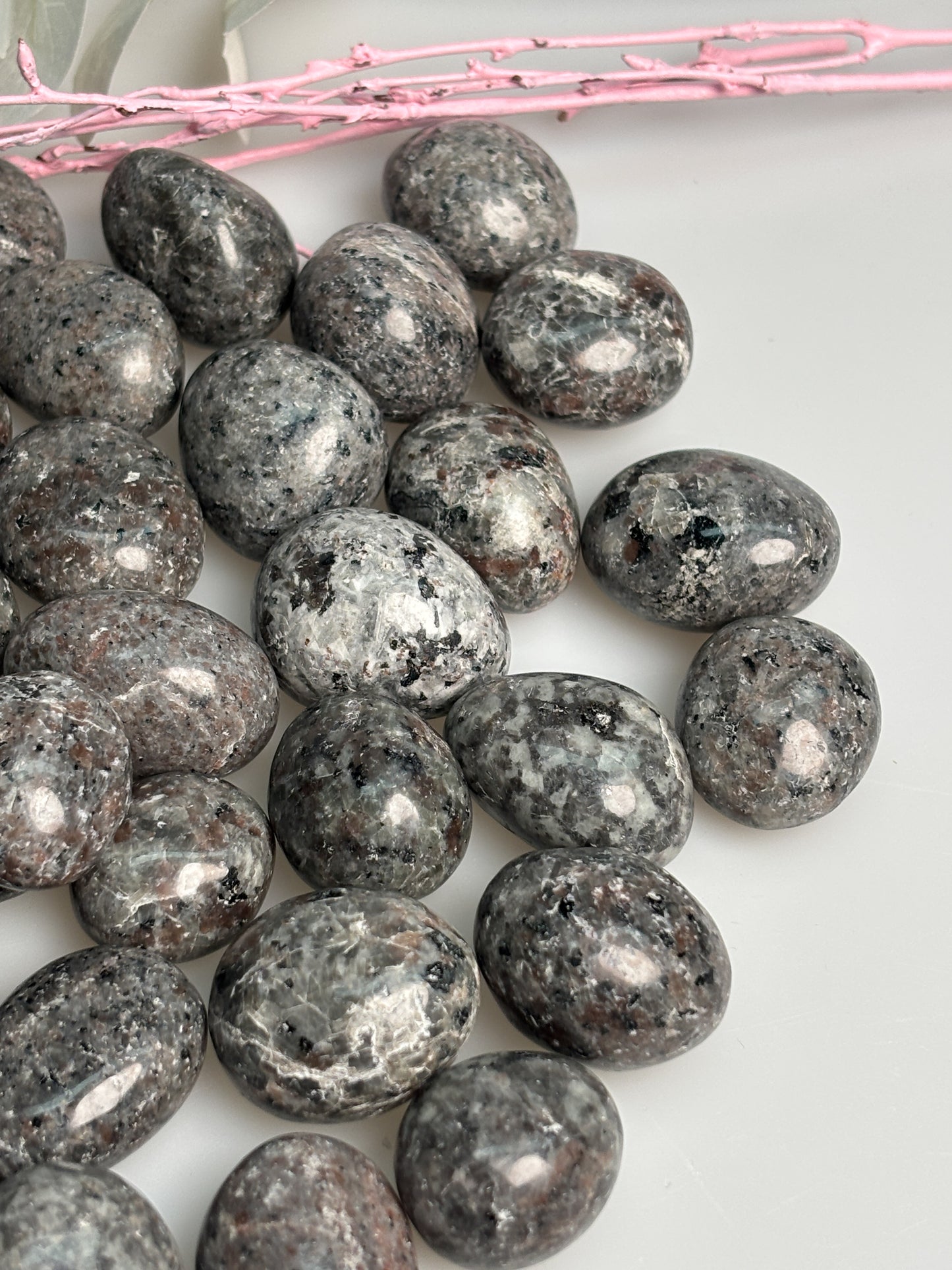 Yooperlite Trommelstein UV aktiv Naturstein fluoreszierend