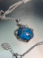 Edelstahl Cage Kette Kristallhalter Anhänger gold silber