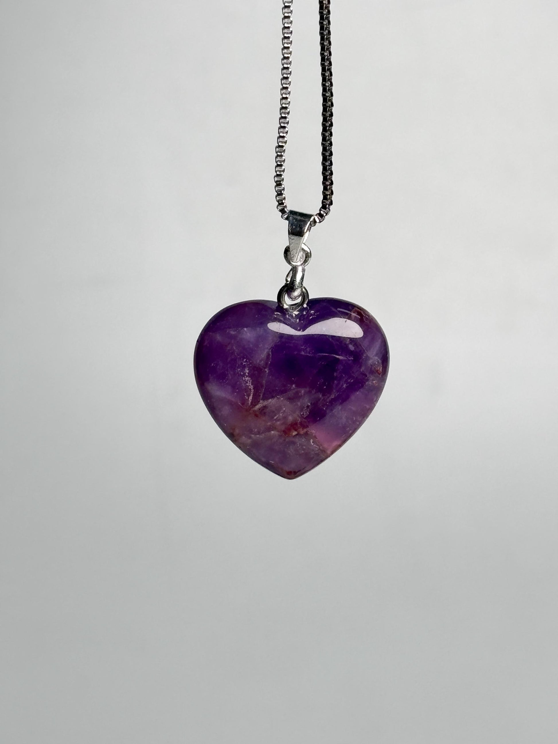 Edelstein Herz Anhänger Lapislazuli Amethyst Rhodonit Naturstein
