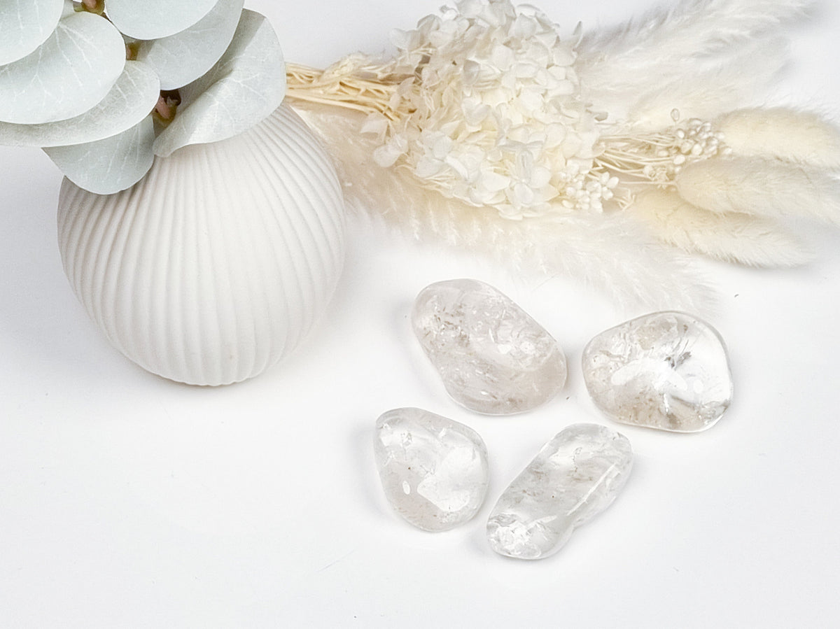 rock crystal tumbled stone