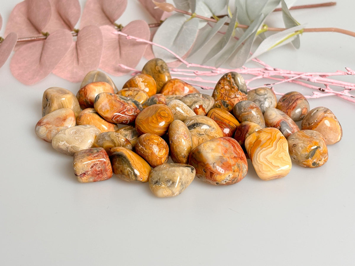 Crazy Lace Agate Tumbled Stones - Natural Healing Stones in Various Sizes | Energy &amp; Balance