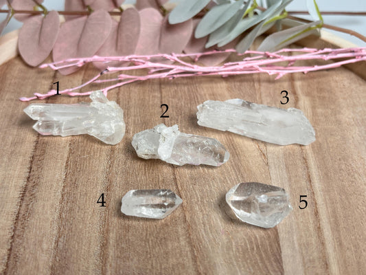 Beautiful Lemurian Quartz Points – Energetic Healing Stones for Clarity &amp; Meditation | Various Sizes Available