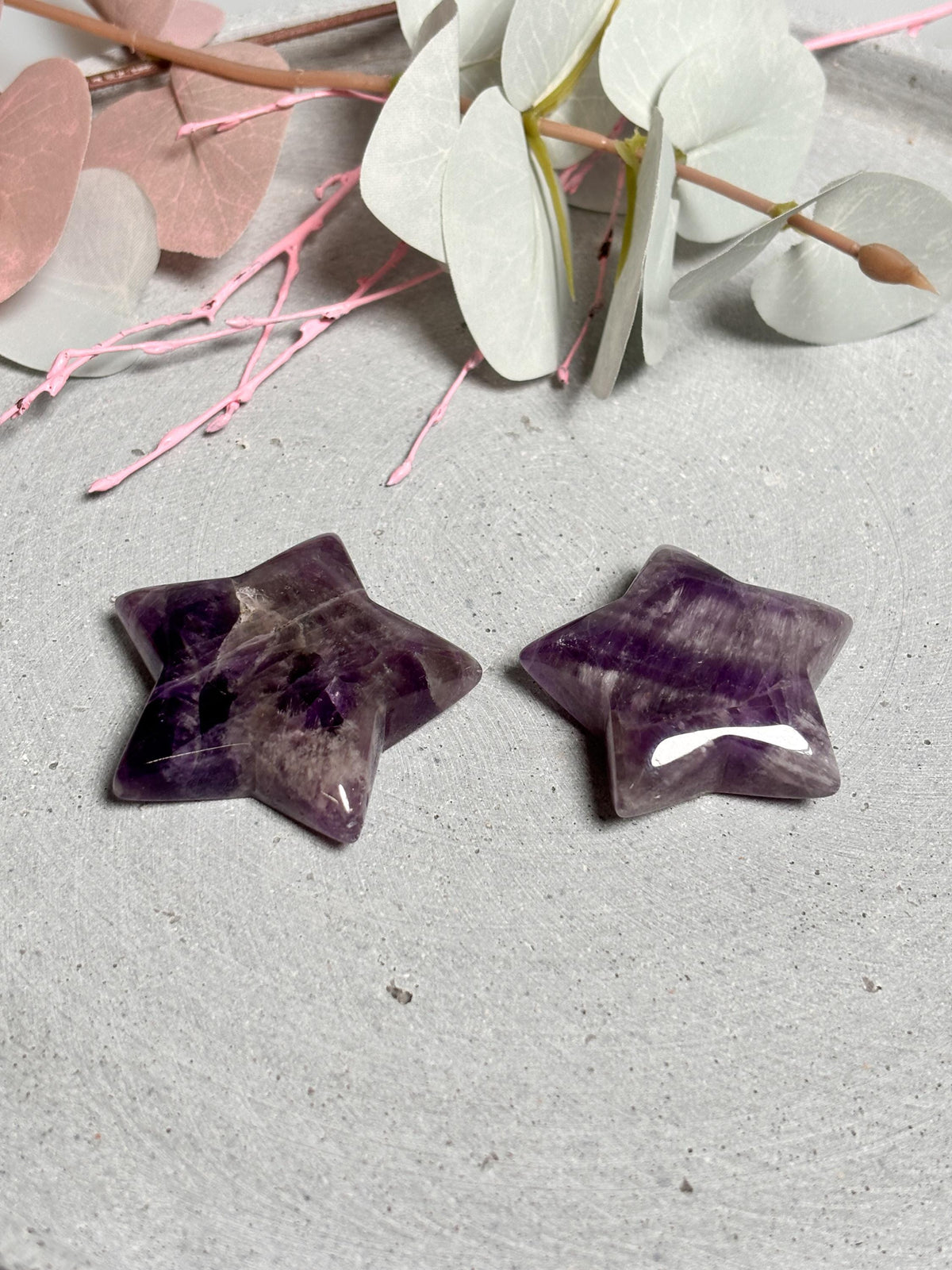 Amethyst Dekostern ca. 4cm, edler Kristall für Dekoration und spirituelle Energie