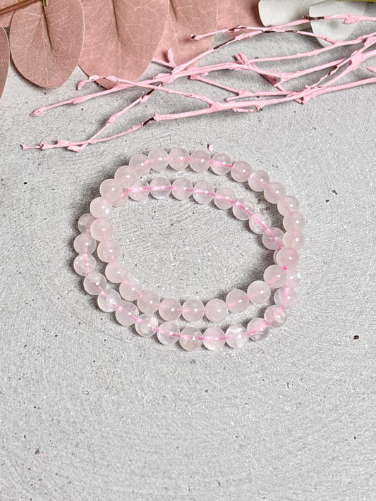 Rosa Mondstein Perlenarmband 7mm  seltener Edelstein mit tollem Flash  Naturstein Schmuck