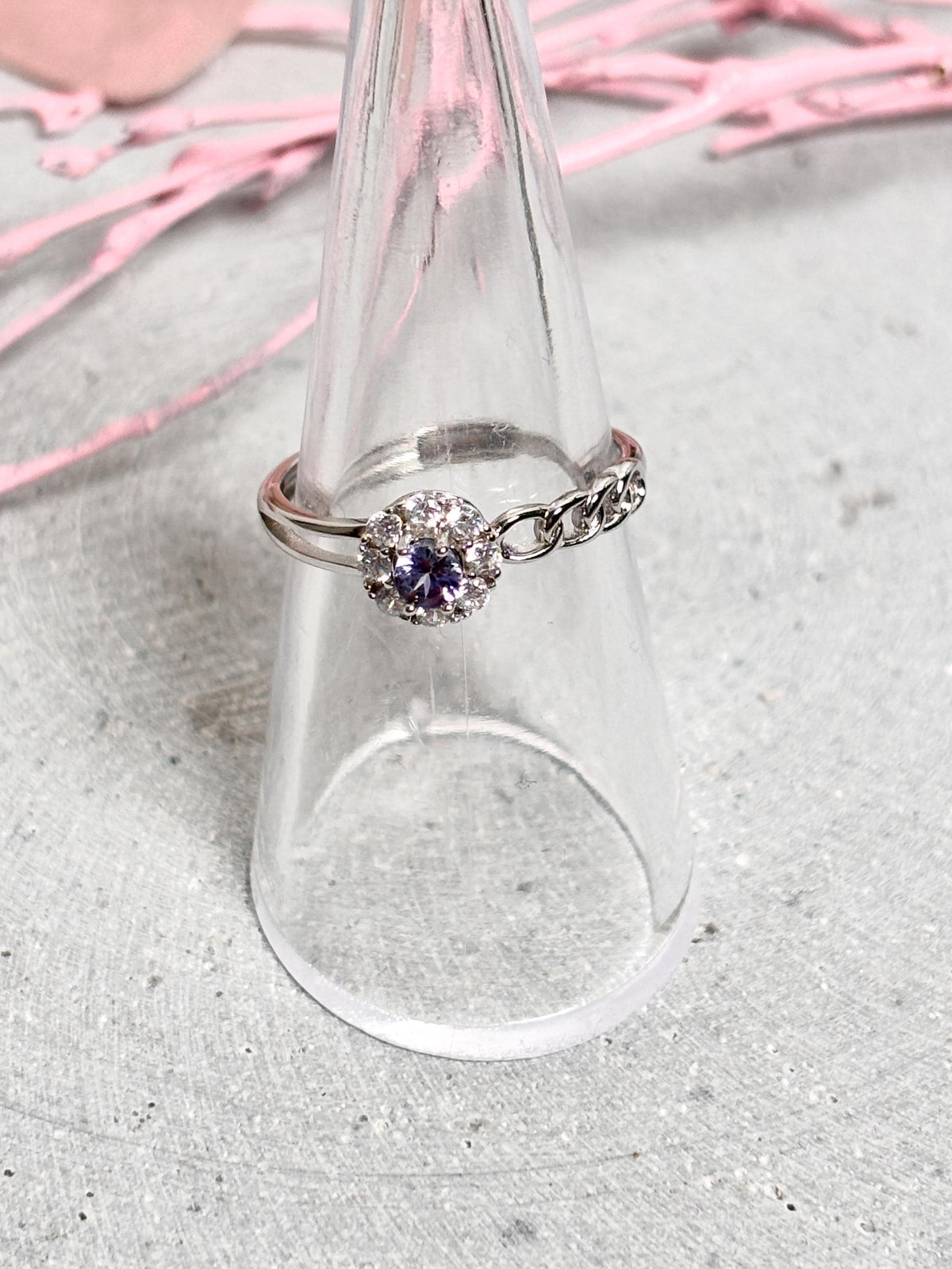 925 Silberring mit Kyanit | Verstellbarer Ring | Blaues Edelstein Schmuckstück