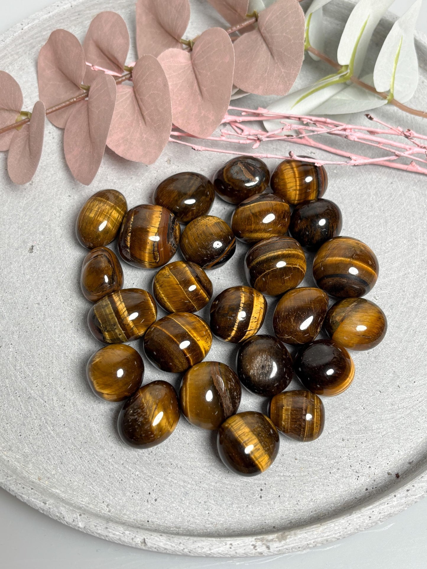Tigerauge Trommelsteine  Heilsteine für Schutz & innere Stärke, Handschmeichler, Deko, Kraftstein, Geschenkidee