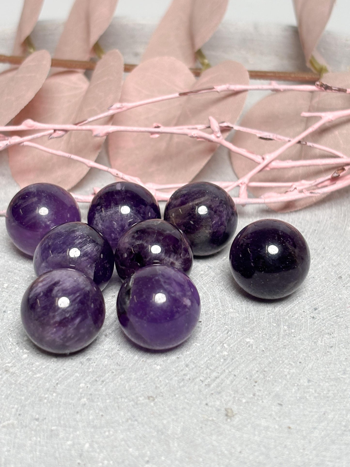 Mini Edelstein Kugeln  Aventurin grün, Aventurin blau, Amethyst, Opalit, Kristall Deko, kleine Kugeln ca. 1,6 cm