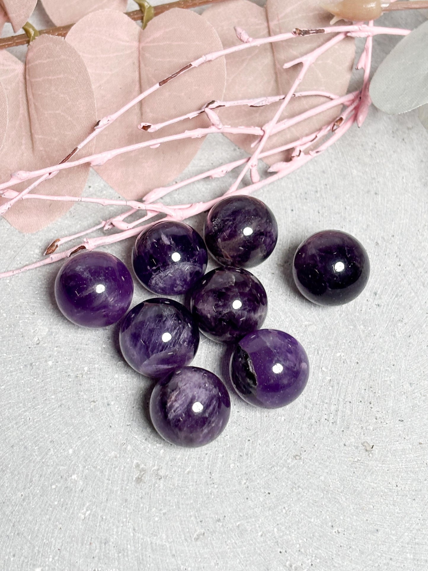 Mini Edelstein Kugeln  Aventurin grün, Aventurin blau, Amethyst, Opalit, Kristall Deko, kleine Kugeln ca. 1,6 cm