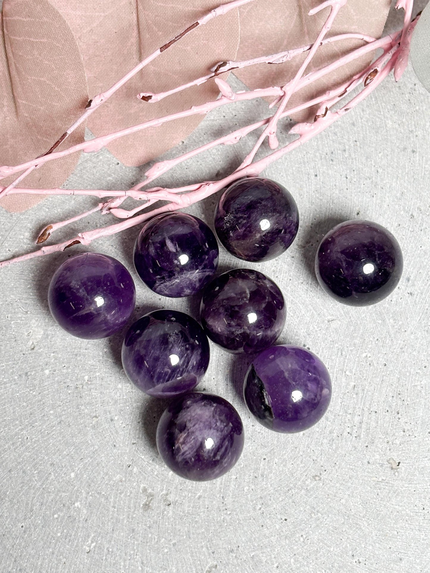 Mini Edelstein Kugeln  Aventurin grün, Aventurin blau, Amethyst, Opalit, Kristall Deko, kleine Kugeln ca. 1,6 cm