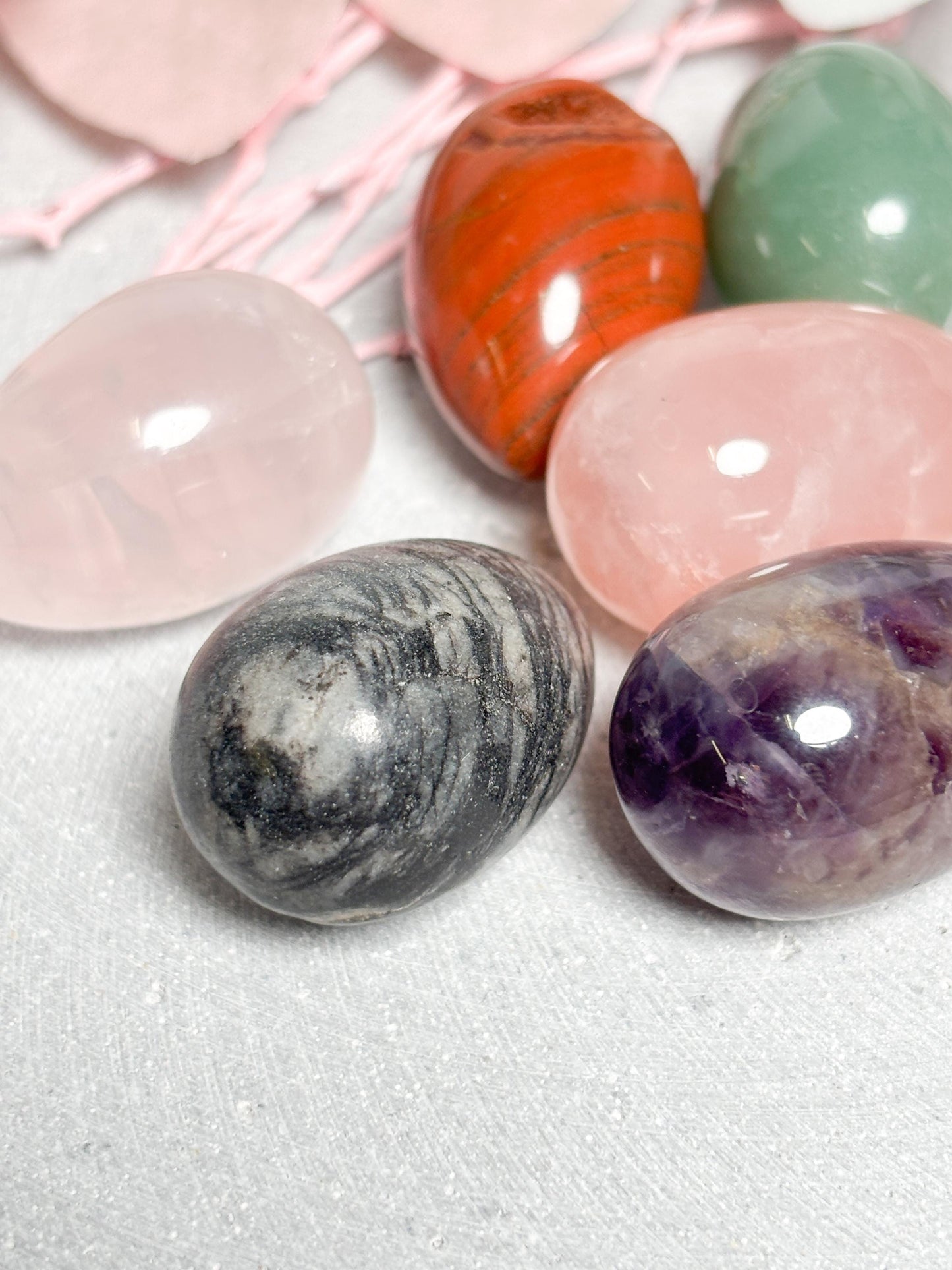 Kristall Ei  kleine Edelstein Eier ca. 2,9 cm aus verschiedenen Kristallen, Dekostein, Naturstein Ei, Healing Crystal Egg, Edelstein Deko