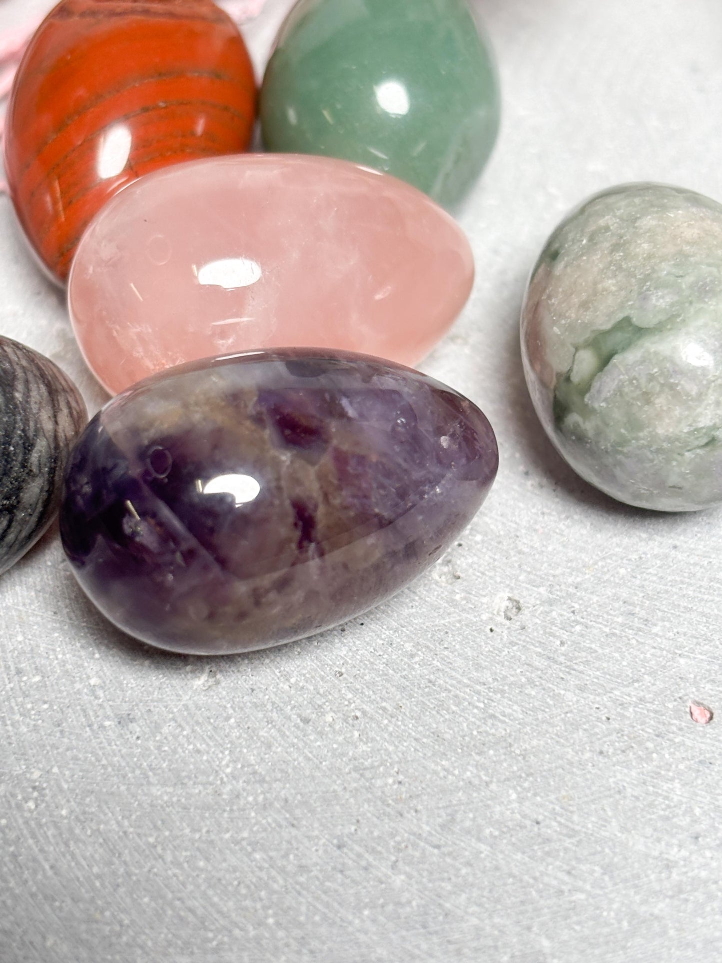 Kristall Ei  kleine Edelstein Eier ca. 2,9 cm aus verschiedenen Kristallen, Dekostein, Naturstein Ei, Healing Crystal Egg, Edelstein Deko