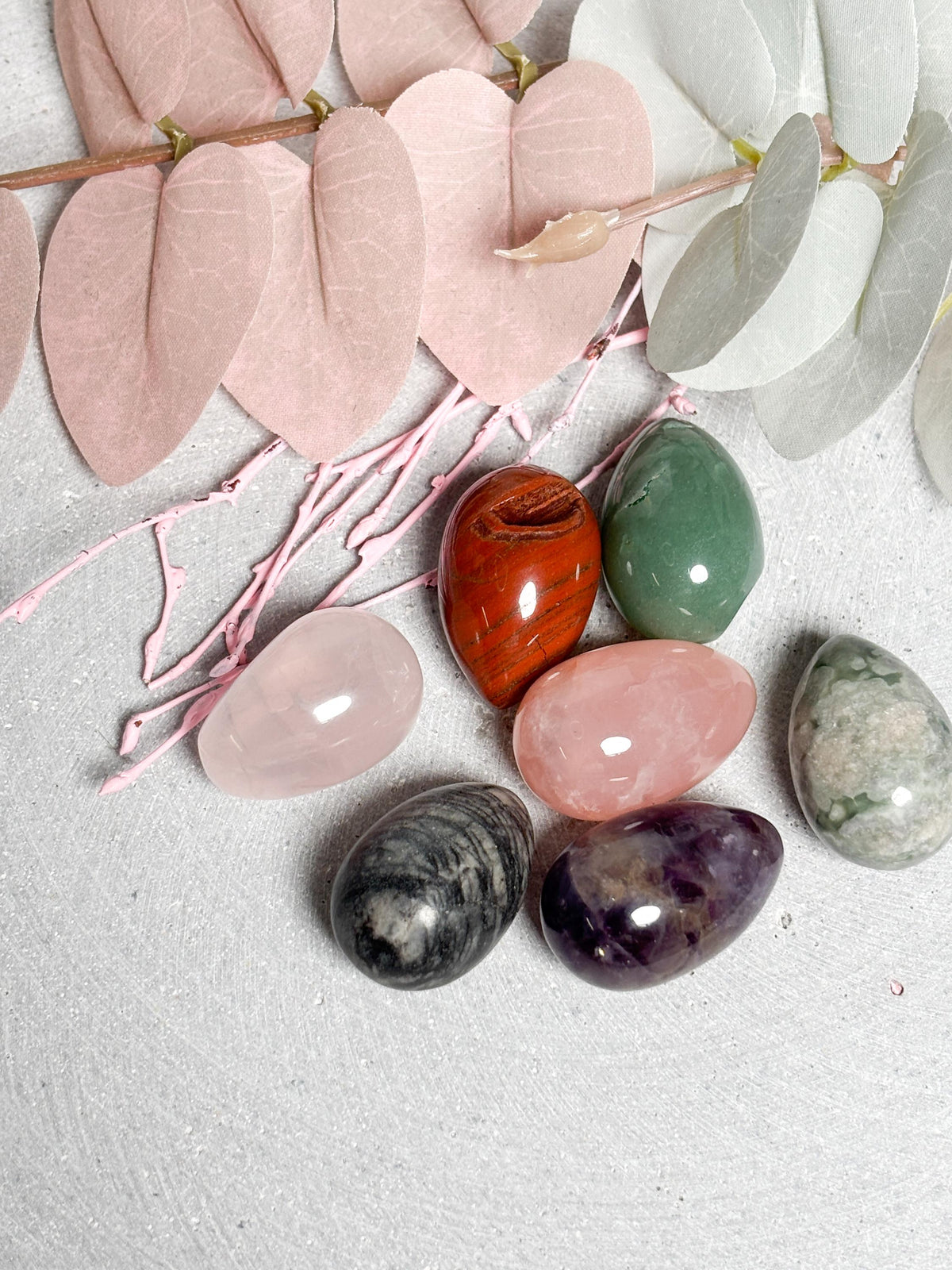 Kristall Ei  kleine Edelstein Eier ca. 2,9 cm aus verschiedenen Kristallen, Dekostein, Naturstein Ei, Healing Crystal Egg, Edelstein Deko