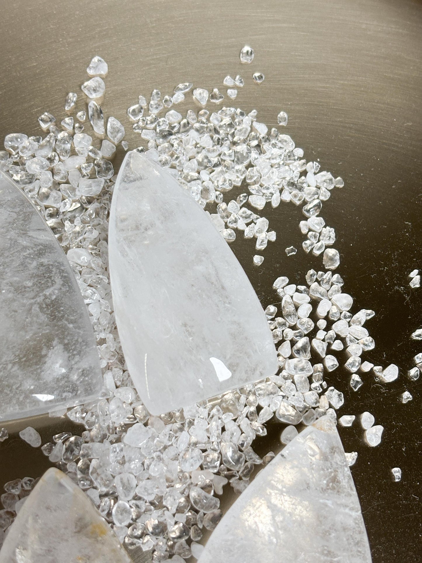 Bergkristall mit Golden Healer Einschlüssen  Kristall Spitze in Tropfenform ca. 6 cm, Edelstein Deko, Healing Crystal