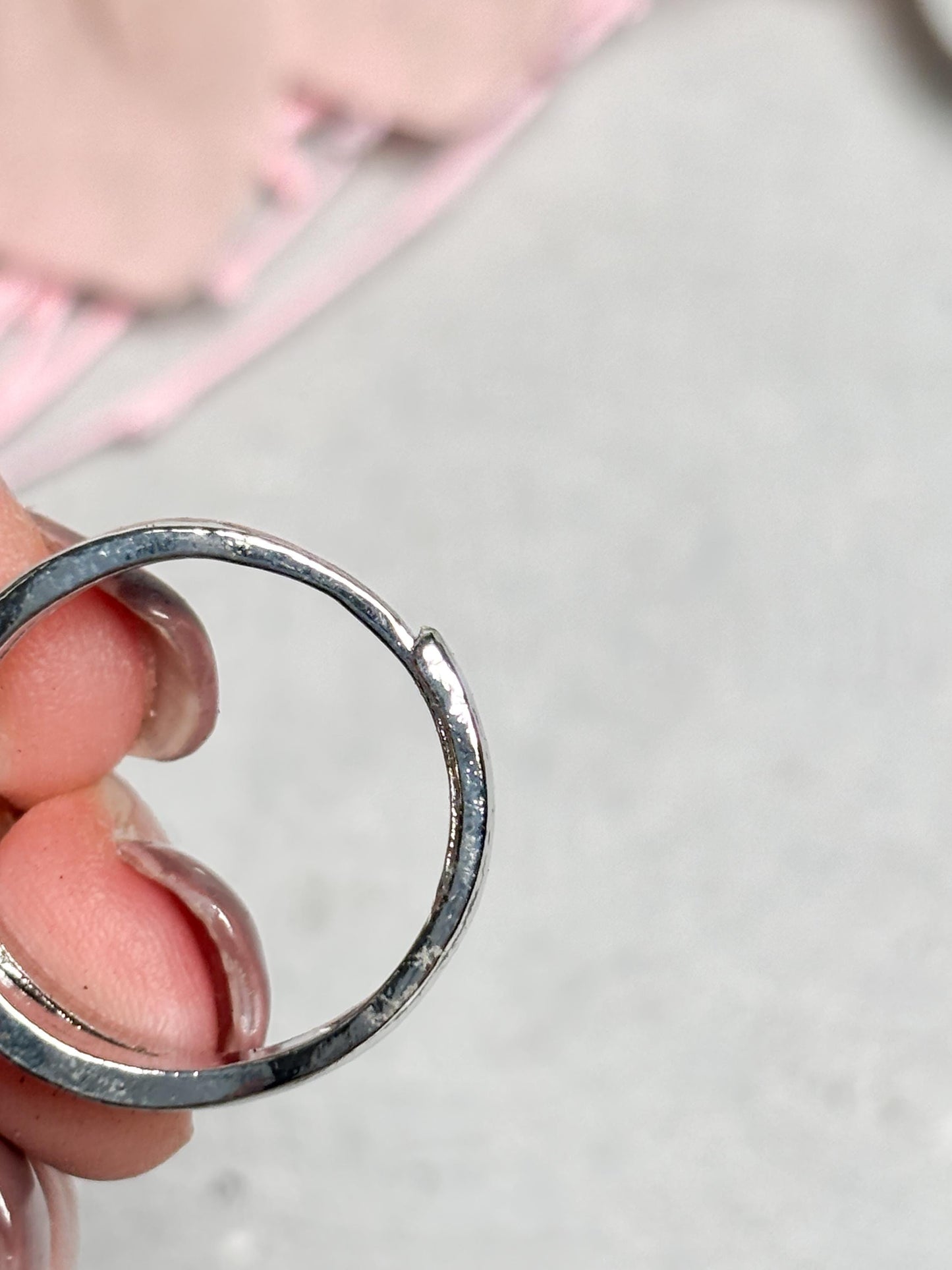 Edelstahlring mit Aquamarin Kugel  verstellbarer Ring mit Fischflosse / Meerjungfrauenflosse, Kristallring, Aquamarine Ring