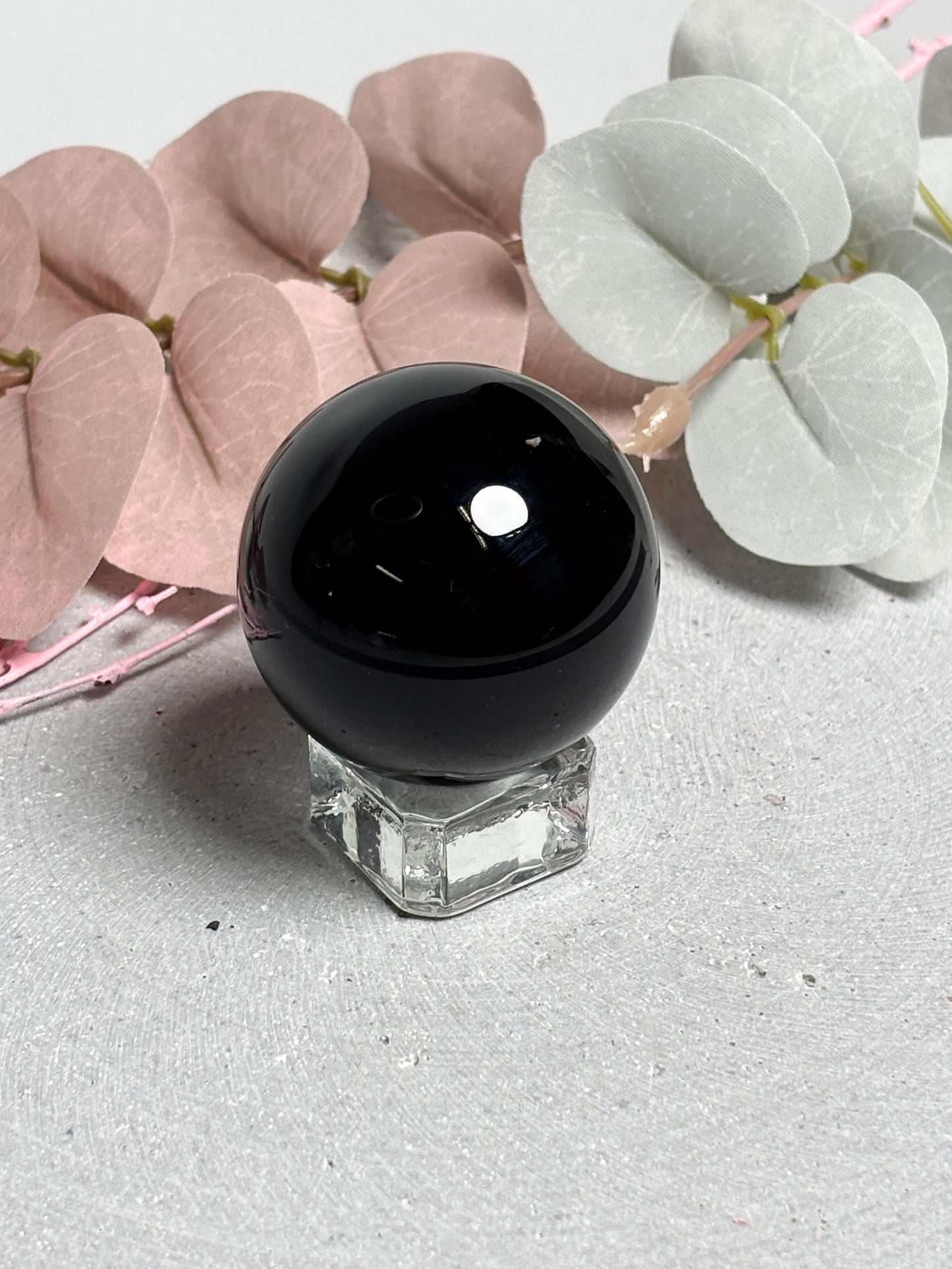 Regenbogenobsidian Kugel ca. 4 cm  Kristallkugel mit Farbspiel, Edelstein Kugel, Naturstein Sphere, Rainbow Obsidian Ball