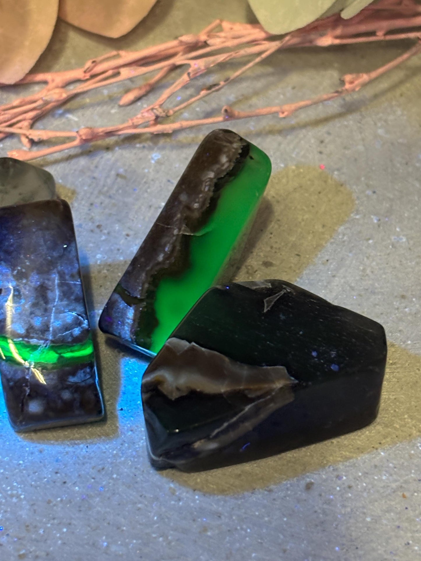 Vulkan Achat Freiform ca. 4 cm  kleine Achat Freiform, Naturstein Deko, Volcano Agate Stone, Edelstein Formstück