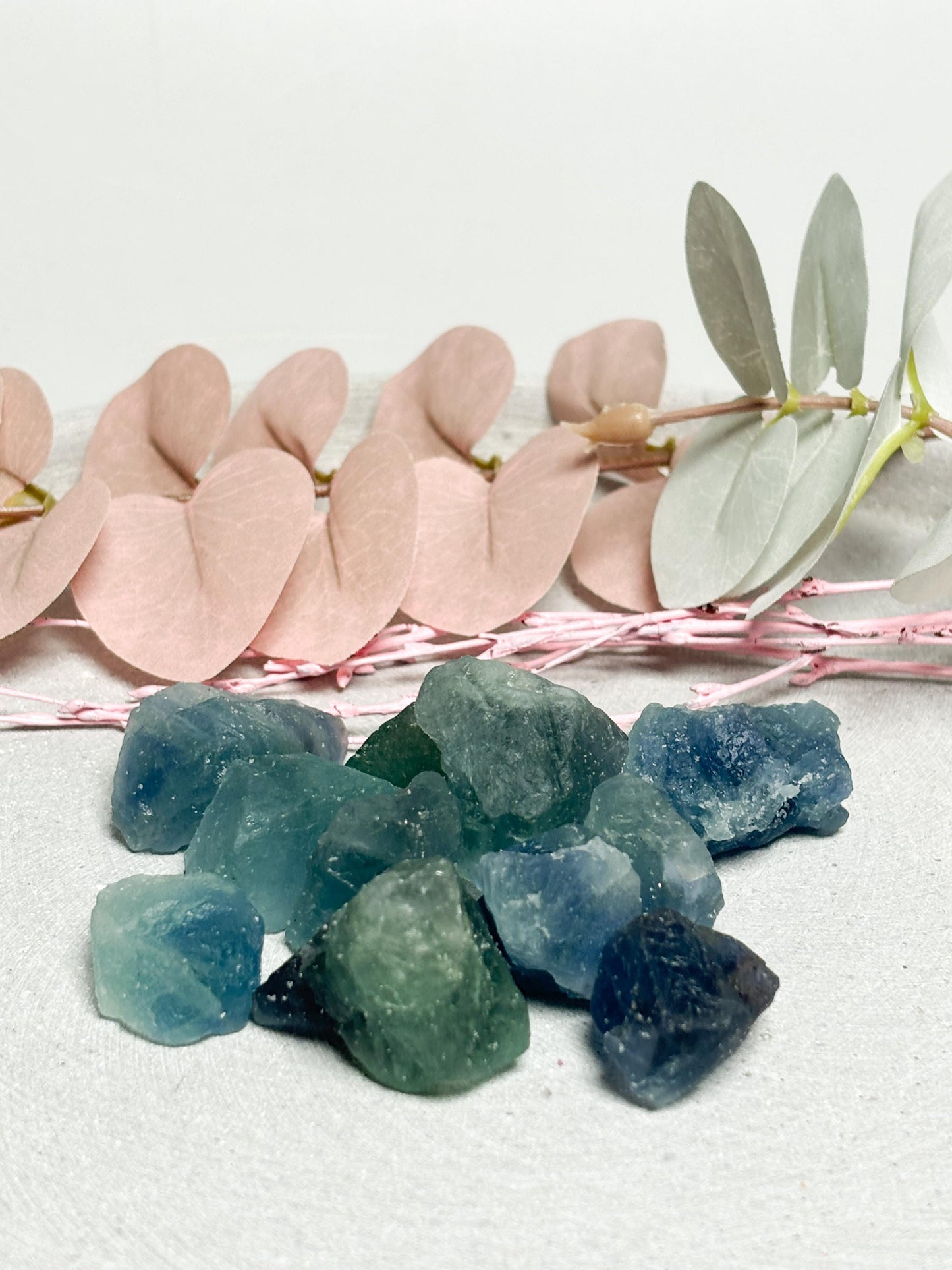 Fluorit Rohsteine 23 cm  rohe Fluoritstücke in Blau und Grün, Naturstein Rohstein, Healing Crystal, Fluorite Rough Stones