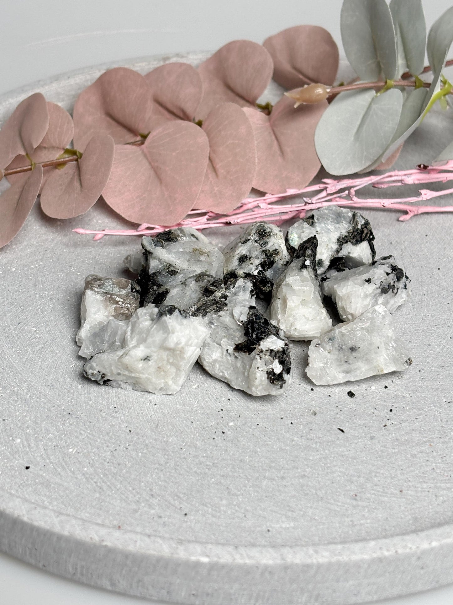 Weißer Labradorit Rohstein ca. 3 cm  Regenbogenmondstein Rohstück, Naturstein Raw Crystal, Rainbow Moonstone Rough