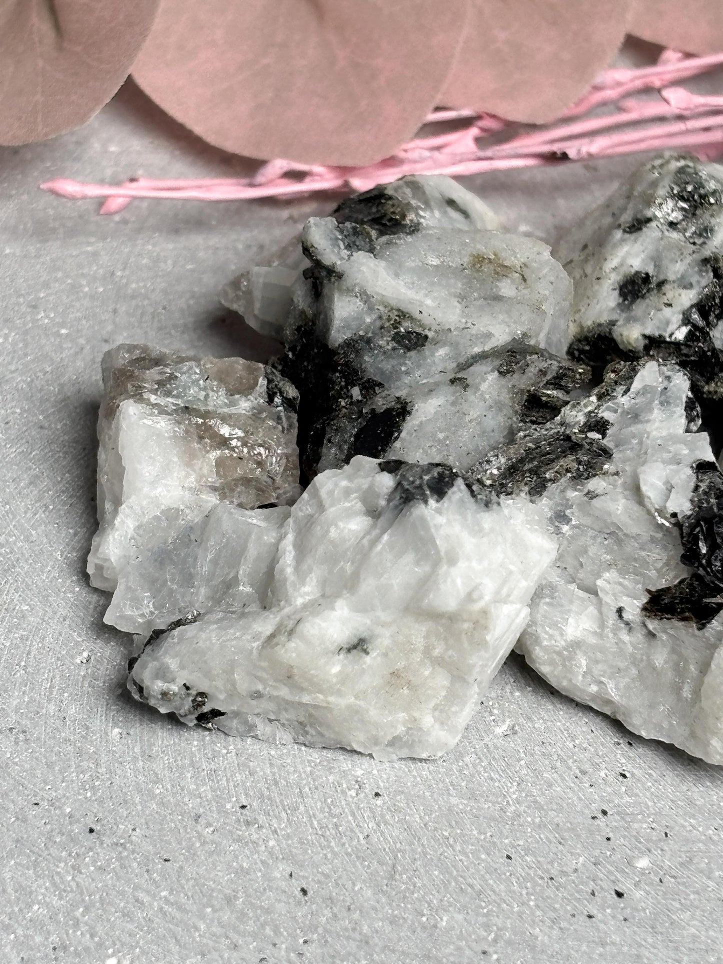 Weißer Labradorit Rohstein ca. 3 cm  Regenbogenmondstein Rohstück, Naturstein Raw Crystal, Rainbow Moonstone Rough