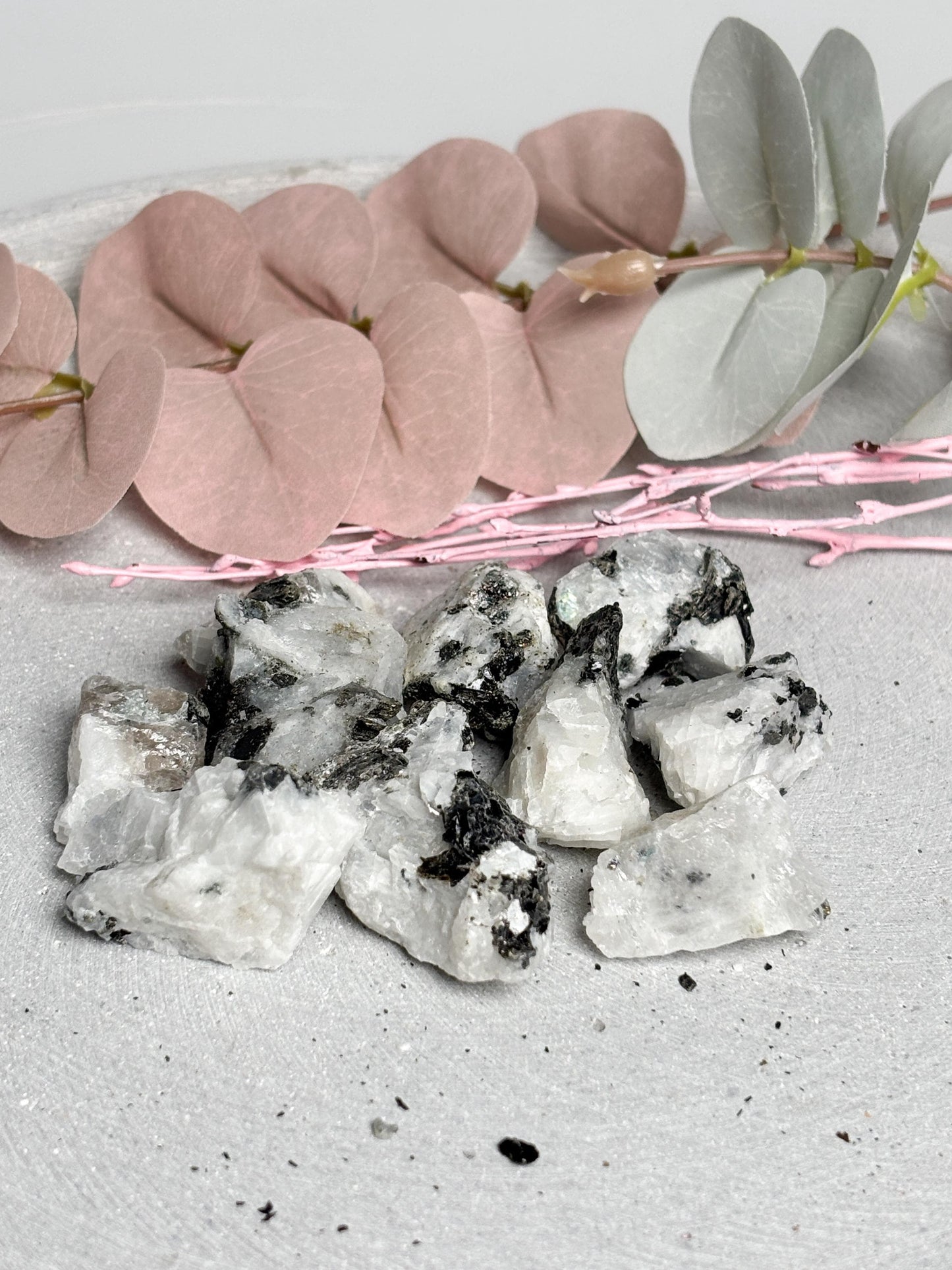 Weißer Labradorit Rohstein ca. 3 cm  Regenbogenmondstein Rohstück, Naturstein Raw Crystal, Rainbow Moonstone Rough