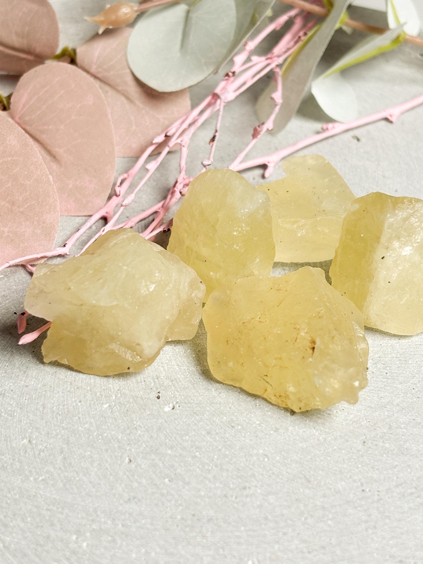 Citrin Rohsteine  Naturstein Rough  gelber Kristall roh ca. 3,2 cm  Deko Rohkristall  Citrin Stück