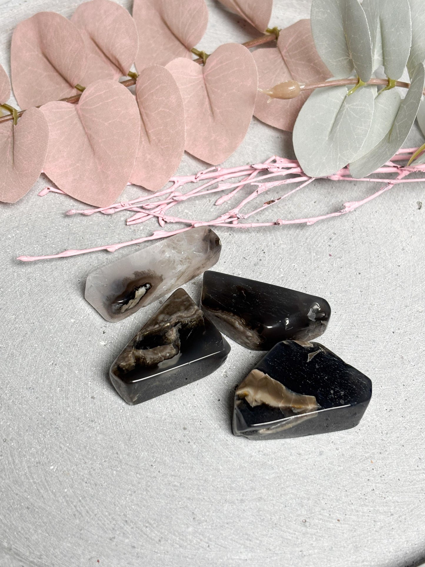 Vulkan Achat Freiform ca. 4 cm  kleine Achat Freiform, Naturstein Deko, Volcano Agate Stone, Edelstein Formstück