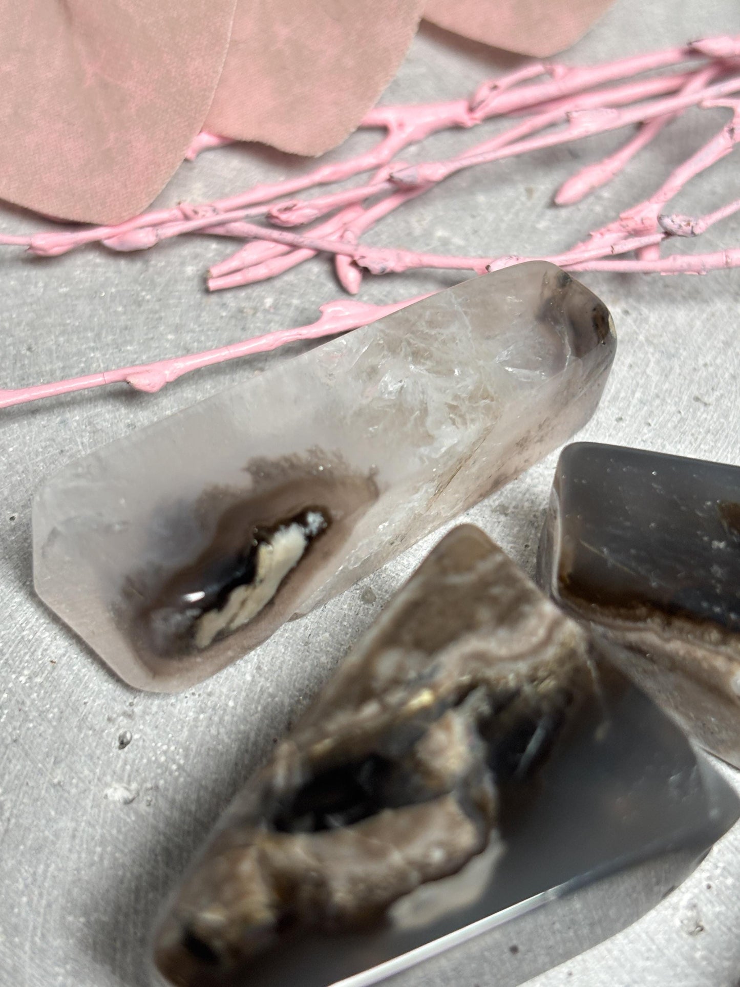 Vulkan Achat Freiform ca. 4 cm  kleine Achat Freiform, Naturstein Deko, Volcano Agate Stone, Edelstein Formstück