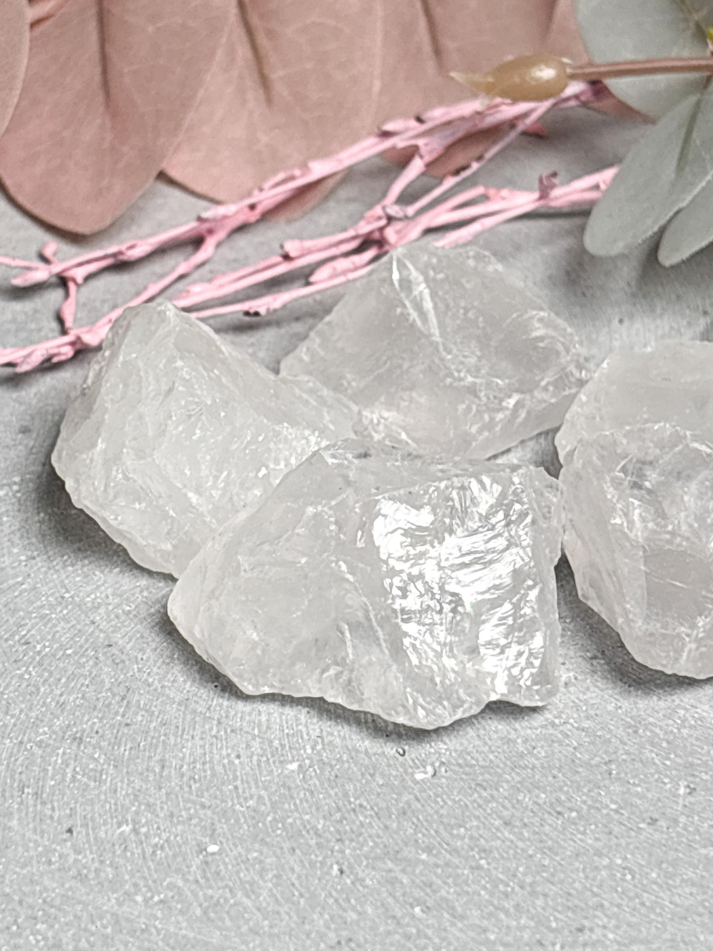 Bergkristall Rohsteine naturbelassen ca. 3,3 cm weiß transparent Edelstein Rohstück